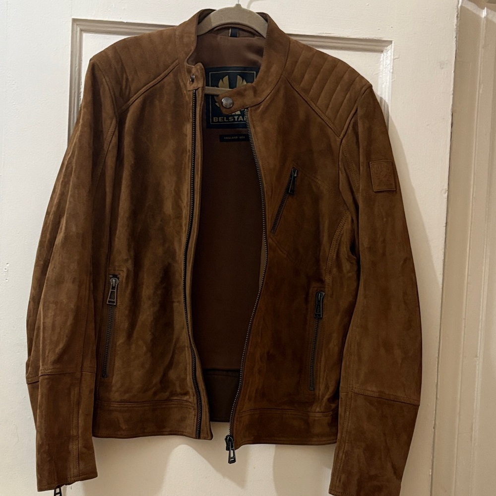 Belstaff Tan Suede Jacket for Men Size : 40” USA